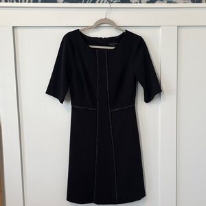 Connected Apparel Black Short Sleeve Dress